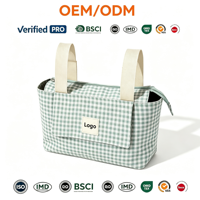 Sac de rangement universel pour poussette YCW et organiseur de couches, support portable pour biberons, résistant à l'eau, en polyester