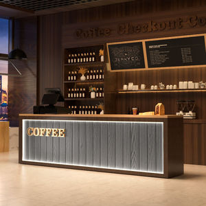 Bureau d'accueil médical en bois moderne personnalisable pour cliniques réception <span class=keywords><strong>dentaire</strong></span> poste d'infirmière entreprise comptoir de bar hôtels écoles - Product Image 1