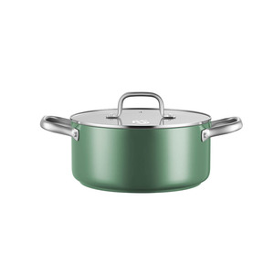 Conjunto de Utensílios de Cozinha Ecológicos de Cerâmica Verde Antiaderente, 13 Peças de Panelas e Frigideiras para Indução com Utensílios para Cozinha Saudável - Product Image 4