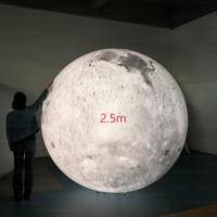 Ballon lunaire géant gonflable en PVC hermétique de 2m, 3m, 4m, modèle personnalisé de la Lune avec LED, inspiré des neuf planètes