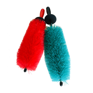 DIY Auto-Felgenbürsten mit 2 Durchmessern, Nylon-/Mikrofaserborsten, OEM anpassbar, PP-Schaft, Felgenreinigung für Autos - Product Image 3