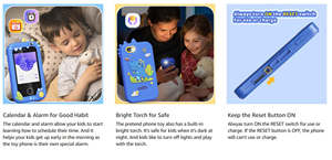 2.8 Inch Máy Ảnh Kép Âm Nhạc Trò Chơi Câu Chuyện Màn Hình Cảm Ứng Trẻ Em Điện Thoại Học Tập Đồ Chơi Giáng Sinh Sinh Nhật Kỳ Lân Trẻ Em Điện Thoại Thông Minh - Product Image 4