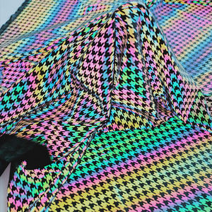 Tùy Chỉnh <span class=keywords><strong>Hi</strong></span> <span class=keywords><strong>Vis</strong></span> Bầu Trời Đầy Sao In 4 Way Stretch Spandex Cầu Vồng Phản Quang Vải Dệt Kim Cho Xà Cạp Thời Trang Quần Áo May Mặc - Product Image 3