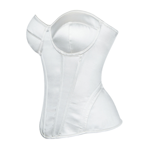 Corsets pour femmes, bustiers gothiques steampunk sans manches à lacets en <span class=keywords><strong>dentelle</strong></span> crochetée, lingerie sculptante, écologique, <span class=keywords><strong>blanc</strong></span> - Product Image 6