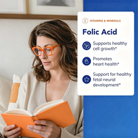 Capsules d'acide folique pur végétalien certifiées GMP, marque privée OEM, 800 mcg, pour le développement du nerf fœtal et le soutien pendant la grossesse