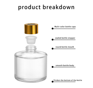 Flacon <span class=keywords><strong>de</strong></span> diffuseur <span class=keywords><strong>de</strong></span> parfum en verre, produit en usine, Premium, décoratif, avec bouchon, 50ml, 100ml, 150ml, 225ml - Product Image 5