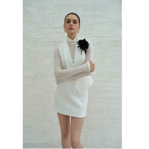 กระโปรงสั้นสำหรับผู้หญิงคอลเลกชั่นใหม่กระโปรงผ้าใยสังเคราะห์สแปนเด็กซ์ - Product Image 1