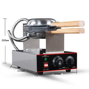 220V/ 110V elektrikli çin Hong Kong yumurta Waffle makinesi Eggettes puf Waffle demir makinesi