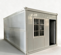 Maison conteneur préfabriquée en panneaux sandwich d'acier, pliable, portable, à assemblage rapide, vente en gros directe d'usine