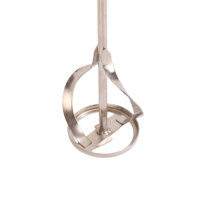 Pelle mélangeuse légère en acier à triple anneau et tige hexagonale pour peinture, plâtre et béton, usage intensif