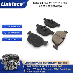Linkteco ผ้าเบรคหน้าสำหรับ BMW X4 F26 X5 E70 F15 F85 X6 E71 E72 F16 <span class=keywords><strong>F86</strong></span> 34116852253 34114074370 34116779293 34116778403 - Product Image 2