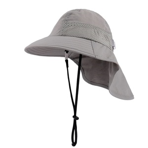 Sombrero de Verano para Niños Pequeños de Terciopelo Gris y Azul Marino con Diseño de Dibujos Animados, con Correa Ajustable, para Niños y Niñas de 3 a 6 Años, Logotipo Personalizado - Product Image 1