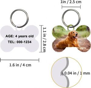 Porte-clés photo numérique en bois durable, logo double face en alliage de zinc, sublimation DIY innovante, taille personnalisée OEM - Product Image 3