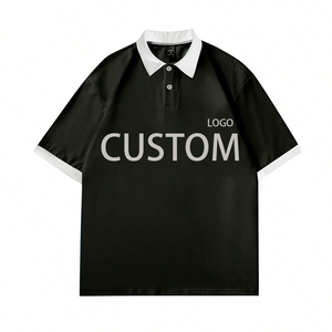 Polos de verano personalizados para hombre con logotipo bordado camisa de manga corta estilo casual de calle alta al por mayor ropa para hombre - Product Image 2