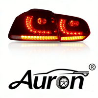 Luz Trasera LED para VW Golf 6, Lente Transparente, Nueva Actualización Retrofit, Luces de Circulación Diurna 6000K 6000 Lúmenes, Plug and Play 2008-2013