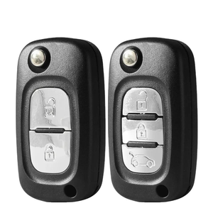 Boîtier de clé de voiture à 2/3 boutons compatible avec Fluence Clio Megane <span class=keywords><strong>Kangoo</strong></span> Modus - Product Image 1