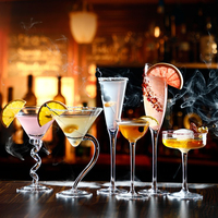 Verres à Cocktail de Mode Transparents, Gobelets Margarita et Verres à Vin de Haute Qualité pour la Boisson - Vente en Gros