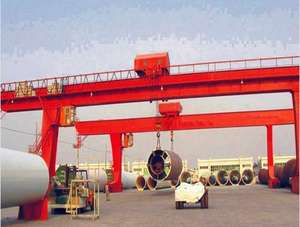 Grue à portique à poutre simple avec fonctions de sécurité avancées, capacité de levage de 15 tonnes, support de moteur, manutention fiable - Product Image 2