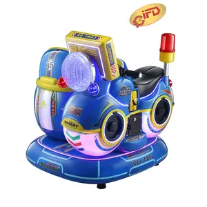 Amusement park kiddie rides supplies coin operated Didi Double Motorcycle arcade game super bike racing car game machine
