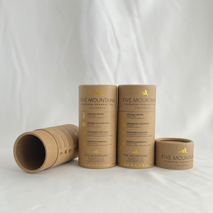 Emballage kraft dégradable, bocaux en papier cosmétique avec aimants internes, récipient en plastique pour crème solaire et crème corporelle - Product Image 6