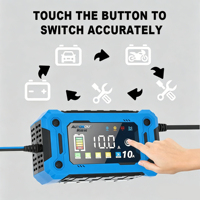 Chargeur de batterie marin étanche 12V 10A en gros, certifié OEM IP54 pour bateaux, camping-cars, véhicules routiers, AGM, GEL, CE, FCC, automatique, portable, 4 ports