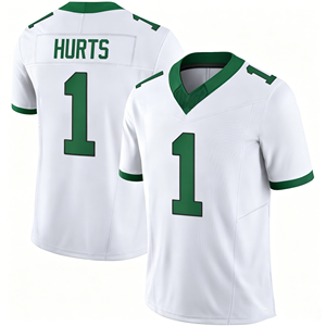 Equipo de Fútbol Americano en Oferta # 1Jalen Hurts Camiseta Verde Medianoche de los Philadelphia 76ers para Hombre - Product Image 5