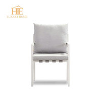 Usine de meubles de jardin Foshan, ensembles de meubles de salle à manger de luxe en aluminium pour cour, table de salle à manger extérieure pour 10 personnes, chaises