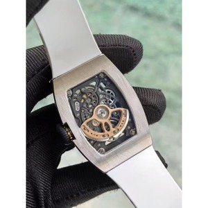 Alloy Barrel <b>Case</b> Sapphire Crystal Dial 50 Bar Water Resistant Tourbillon Chronograph Diver Mechanical <b>Watch</b> Rubber Band for - Product Image 3