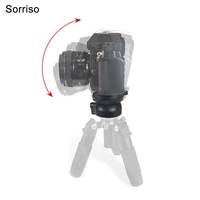 Plaque de nivellement réglable Sorriso avec bulle décalée, adaptateur de montage à vis 1/4 - 3/8 pour appareil photo reflex numérique et trépied de chasse