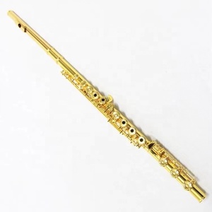 <span class=keywords><strong>Flauta</strong></span> Profesional de 17 Orificios en Tono Dorado, Instrumento Musical, <span class=keywords><strong>Flauta</strong></span> en Tono C, <span class=keywords><strong>Flauta</strong></span> Dorada de Primera Calidad - Product Image 1