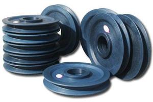 Tùy chỉnh <span class=keywords><strong>pa6</strong></span> màu đen nhựa Nylon ròng rọc ròng rọc vòng bi thời gian loại cho truyền máy móc xây dựng ngành công nghiệp POM OEM - Product Image 4