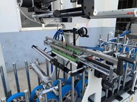 Machine d'emballage automatique TUBF350B PUR à profil en V, largeur 350 mm, pour profilés en PVC, placage bois, papier, aluminium, MDF, plastique