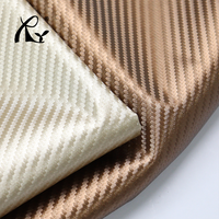 Cuir synthétique en fibre de carbone 0,5 mm avec tissage sergé, extensible et rayé, pour meubles, tissu en cuir synthétique pour volants