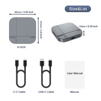Boîte CarPlay sans fil K712 pour Apple, Android Auto H618 Quad Core 5G WiFi Bluetooth, boîte AI pour voiture, type C