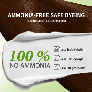 ครีม<span class=keywords><strong>ย้อม</strong></span><span class=keywords><strong>ผม</strong></span>ถาวรสีน้ำตาลอ่อนผสมน้ำมันอาร์แกนและน้ำมันมะกอก ปราศจากแอมโมเนีย ติดทนนาน ปิดผมขาว เกรดเครื่องสำอาง 25 มล. - Product Image 2