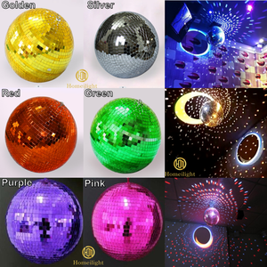 Luces de escenario para dj, Bola de discoteca, suministros de decoración de Navidad, Bola de fiesta plateada, Bola de espejo de cristal para club nocturno - Product Image 2