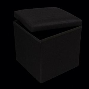 Tabouret moderne pour salon, meuble de rangement en tissu, acier inoxydable, bambou, qualité supérieure, échantillon disponible - Product Image 3