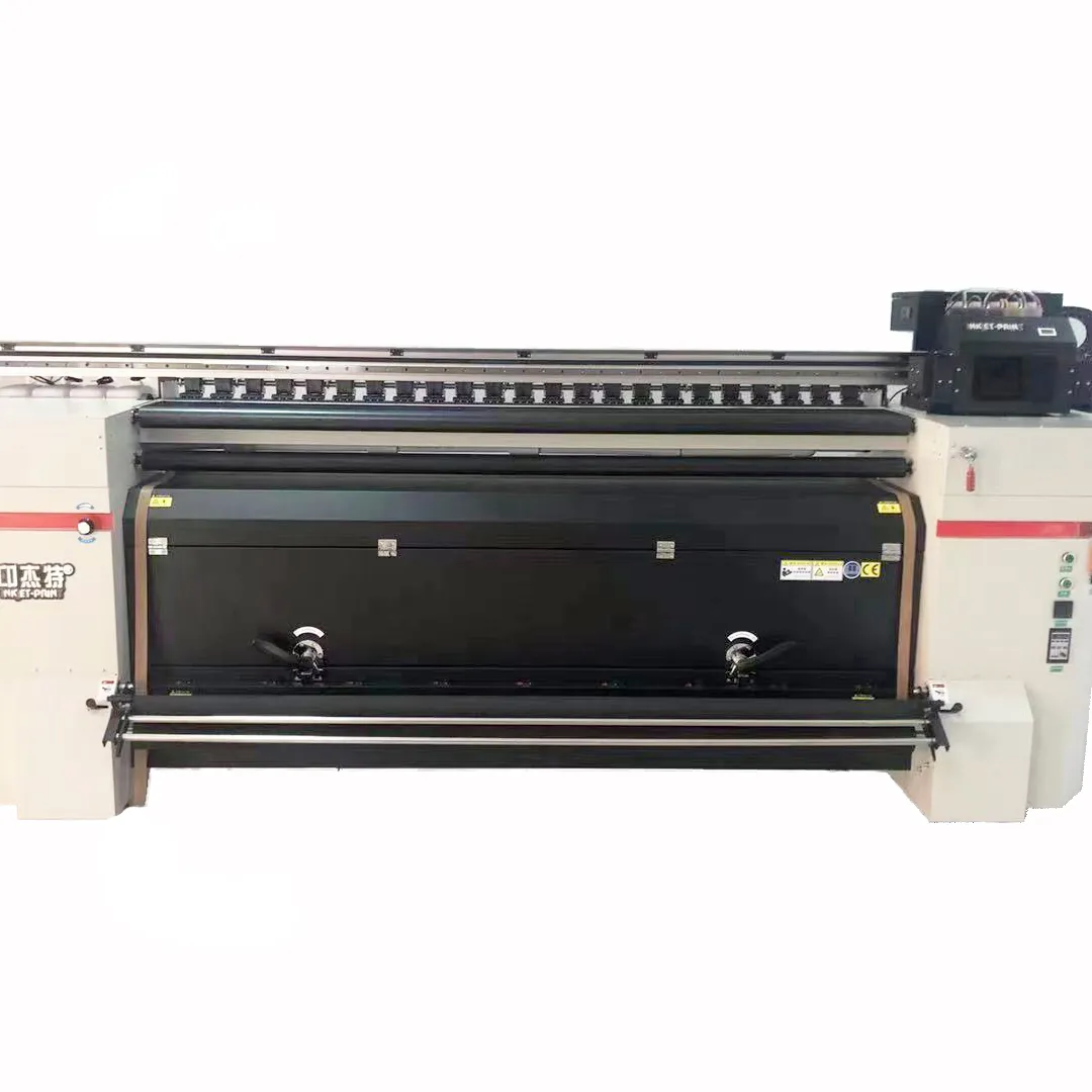 I3200 2m 디지털 직물 인쇄기 깃발 기치 폴리에스테 직물 인쇄 기계 잉크 제트 염료 승화 인쇄 기계
