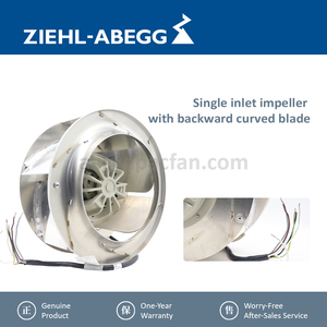Ziehl-abegg RH28M-2DK.3F.1R 126387 FFU AC Centrifugal HVAC Railway Cooling <b>Fan</b> VFD Cooling <b>Fan</b> - Product Image 3