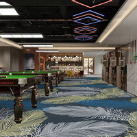 Grand tapis personnalisé de salle de billard mur à mur pour salle de bal et salle de jeux Dalles de tapis en nylon imprimé