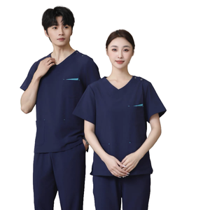 Fábrica Scrubs Joggers Scrubs Traje Mujeres Hombres Unisex Trabajo barato Uniformes de enfermería Médico Vendedores Enfermera Uniforme Scrubs Sets - Product Image 1
