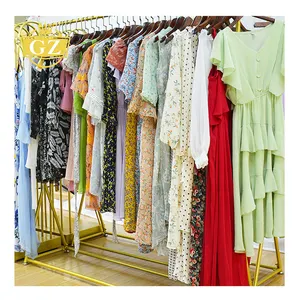 GZ A Grade 100% Polyester And Cotton Korean Bales, High Quality Ladies Dress Used