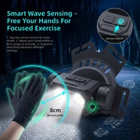 Rompi Lampu Lari USB Isi Ulang 500LM untuk Lari Malam Hari Bersepeda Luar Ruangan 4 Mode 45 °   Dapat Disesuaikan 360 °   Rompi Reflektif IPX4
