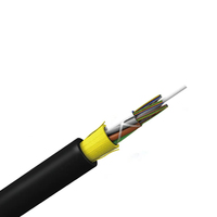 Câble à fibre optique ADSS à gaine simple ODM OEM, 2-144 fibres, monomode G652D, gaine en PE avec fil d'aramide, installation aérienne