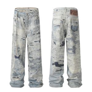 Jeans da Uomo Personalizzati all'Ingrosso, alla Moda, Retrò, Effetto Lavato, Strappati, Casual, Slim ed Elastici - Product Image 2