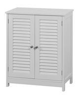 Armoire d'angle triangulaire moderne en MDF blanc pour salles de bain, avec double porte à persiennes, design gain de place pour hôtels