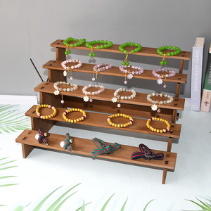 Rắn tre Rack hiển thị với đôi tầng cho tay Bông tai kẹp tóc vòng đeo tay chuỗi lưu trữ kệ cho đồ trang sức gian hàng đạo cụ - Product Image 4