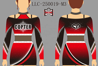 Tenue de cheerleading personnalisée OEM en tissu à manches longues avec strass étincelants et nœuds