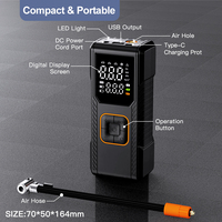 Gonfleur de pneus sans fil double usage CZK-DC09 2.0, gonflage plus rapide, affichage numérique efficace, lumière LED intégrée, ABS, pression des pneus