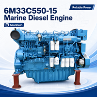 Prix d'usine SCDC Baudouin Série 6m33 404 kW 550 ch 1500 tr/min Moteur marin 6M33C550-15 pour bateau de pêche, bateau de travail, remorqueur